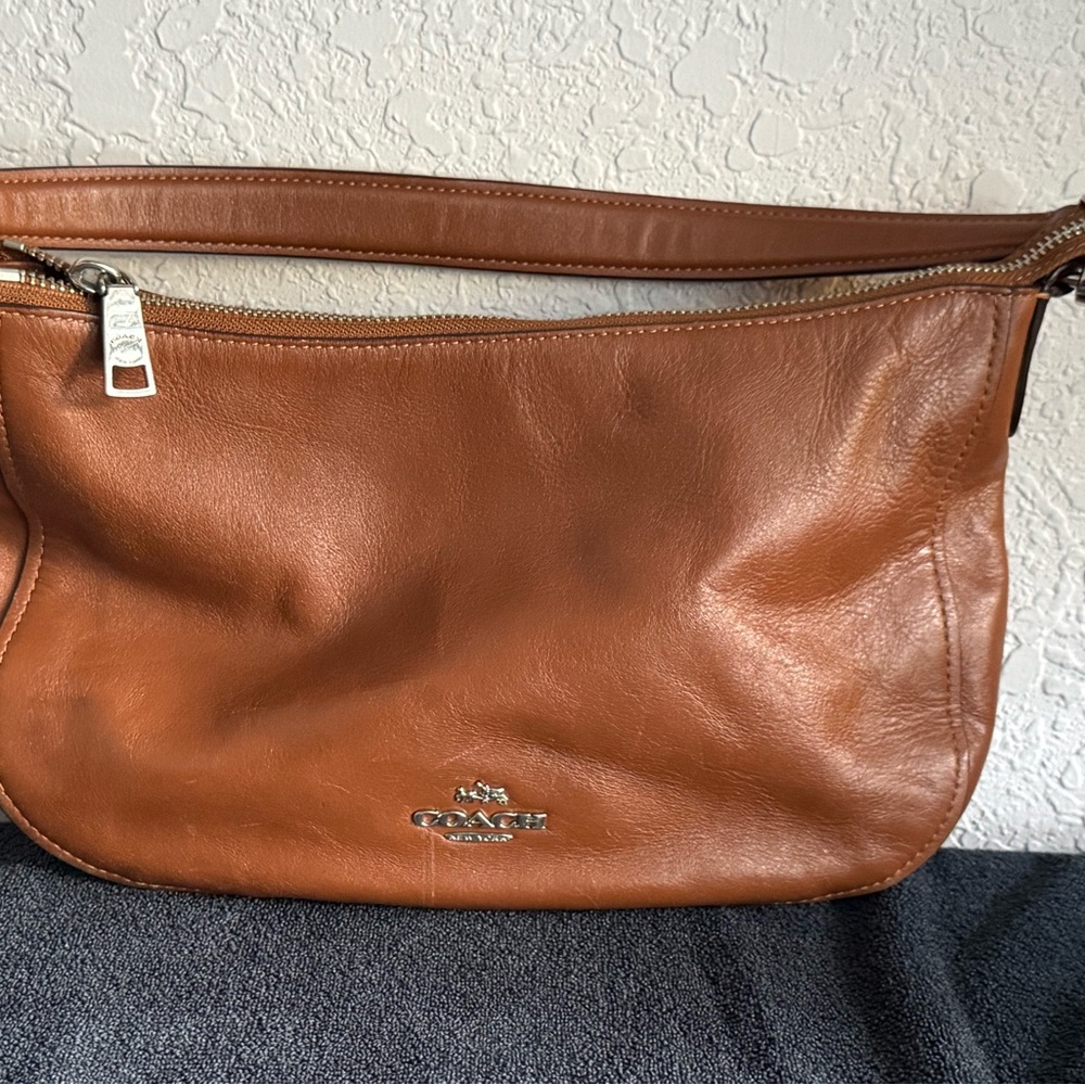 Coach Tan Leather Hobo Bag